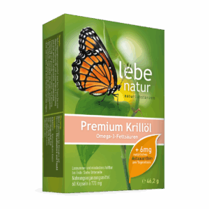 lebe natur® Krillöl Premium mit Astaxanthin 60er