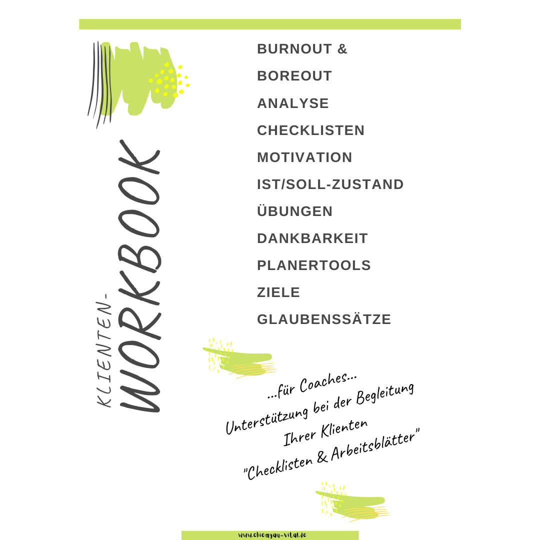 Workbook Burnout für Coaches